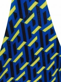 Versace 5U190 Royal Blue+Yellow Bas De Bikini Imprimé à Détail Noué Femme -Pas Cher Versace Boutique 17387178 35925774 600