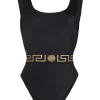 Versace 1B000 Maillot De Bain à Imprimé Greca Femme