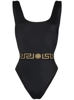 Versace 1B000 Maillot De Bain à Imprimé Greca Femme