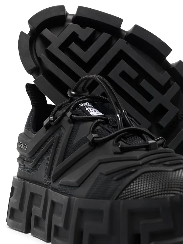 Versace BLACK Baskets Greca Homme 2 Versace BLACK Baskets Greca Homme – Image 2