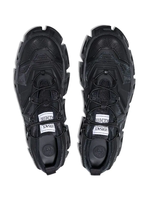 Versace BLACK Baskets Greca Homme 4 Versace BLACK Baskets Greca Homme – Image 4