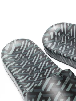 ( Nouvelle Collection ) Versace 5B050 NERO+GRIGIO Claquettes à Imprimé Greca Homme 8 ( Nouvelle Collection ) Versace 5B050 NERO+GRIGIO Claquettes à Imprimé Greca Homme -Pas Cher Versace Boutique 17420605 37001842 600