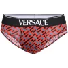 Versace Slip à Imprimé Greca Homme