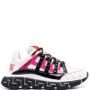 ( Nouvelle Collection ) Versace Baskets Trigreca 2W090 WHITE+FUCHSIA