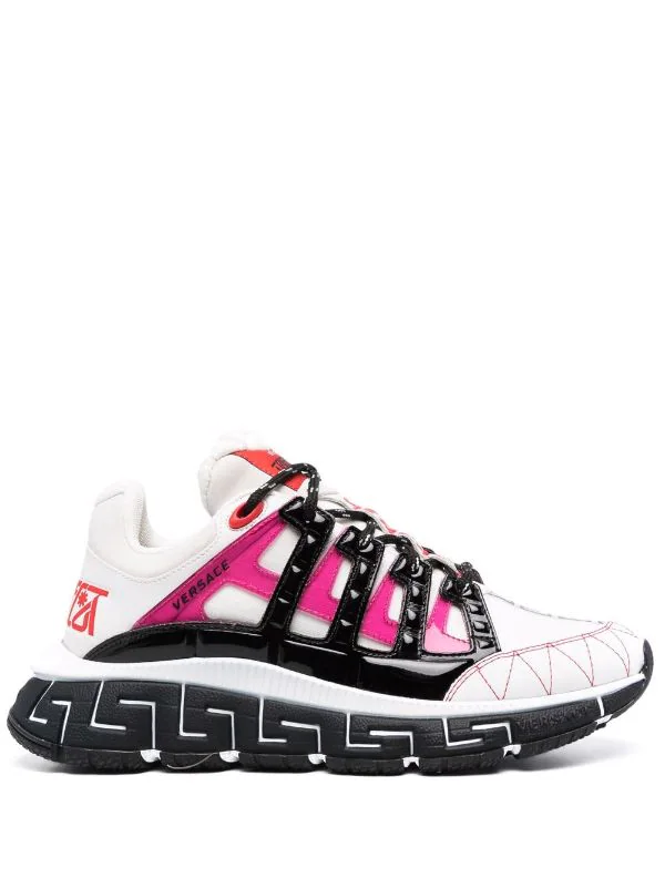 ( Nouvelle Collection ) Versace Baskets Trigreca 2W090 WHITE+FUCHSIA 1 ( Nouvelle Collection ) Versace Baskets Trigreca 2W090 WHITE+FUCHSIA