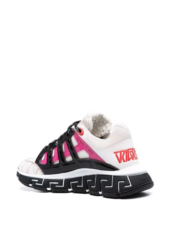 ( Nouvelle Collection ) Versace Baskets Trigreca 2W090 WHITE+FUCHSIA 3 ( Nouvelle Collection ) Versace Baskets Trigreca 2W090 WHITE+FUCHSIA – Image 3
