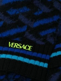 Versace écharpe La Greca à Logo Brodé 5U180 -Pas Cher Versace Boutique 17442939 39333748 600
