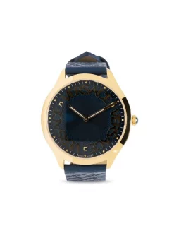 Versace BLUE Montre Logo Halo 38 Mm Femme