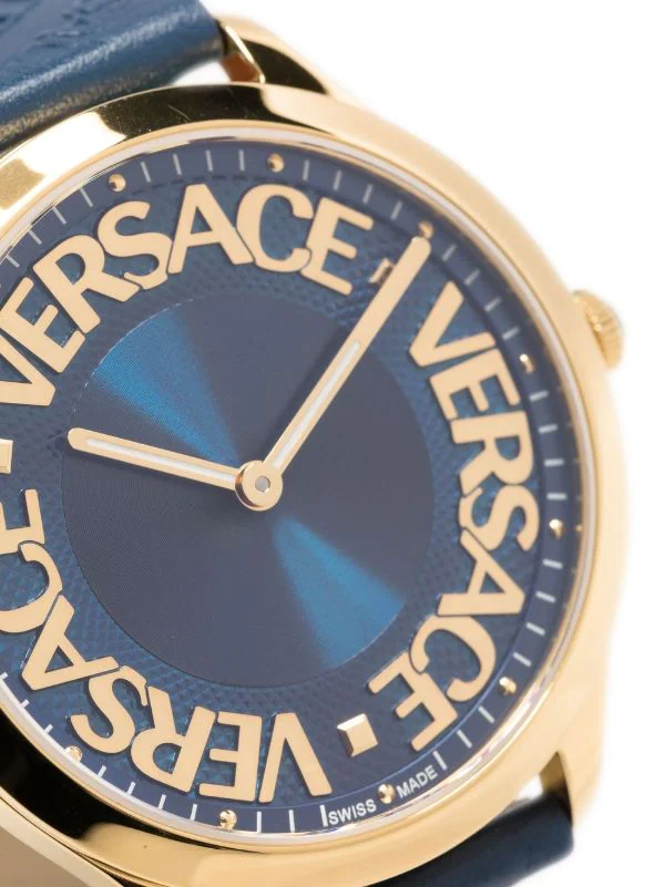 Versace BLUE Montre Logo Halo 38 Mm Femme 3 Versace BLUE Montre Logo Halo 38 Mm Femme – Image 3