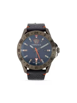 ( Nouvelle Collection ) Versace Montre Sport Tech GMT 45 Mm Homme