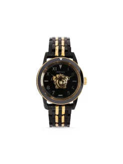 ( Nouvelle Collection ) Versace BLACK Montre V-Palazzo Medusa 43 Mm Homme