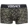 Versace Boxer à Imprimé La Greca 5B160 BLACK+MILITARY