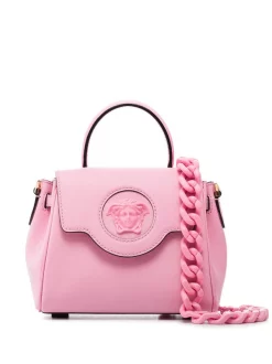 ( Nouvelle Collection ) Versace IP65V BABY PINK Petit Sac à Main La Medusa En Cuir Femme