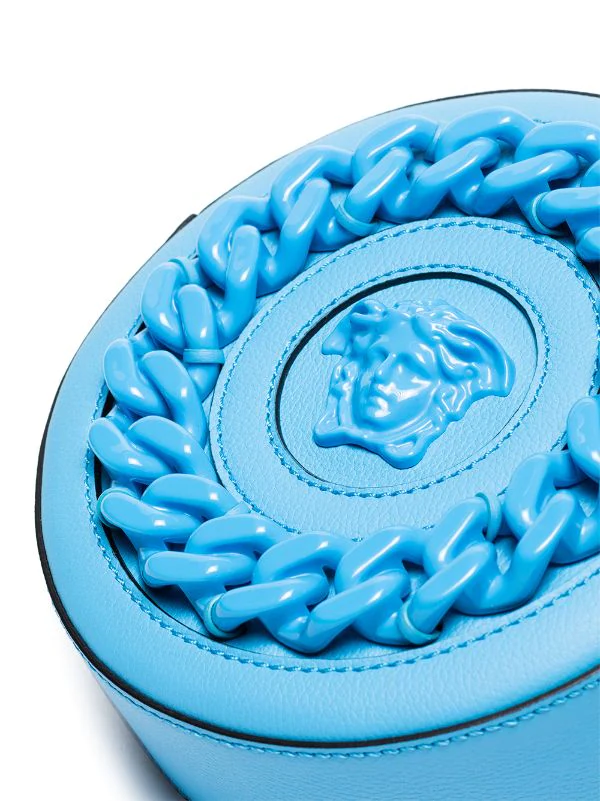 ( Nouvelle Collection ) Versace Sac Rond La Medusa En Cuir 1U38V BLUE 5 ( Nouvelle Collection ) Versace Sac Rond La Medusa En Cuir 1U38V BLUE – Image 5
