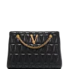 Versace Sac Porté épaule Virtus En Cuir Matelassé Femme