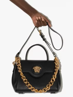 ( Access Edit ) Versace Sac à Main La Medusa En Cuir KVO41 NERO -Pas Cher Versace Boutique 17502159 37138090 600