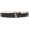 ( Access Edit ) Versace Ceinture Virtus En Cuir KVO41 BLACK