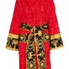 Versace Z4003 ROSSO Peignoir à Motif Barocco Femme