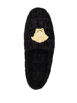 Versace Chaussons à Motif Medusa Z4800 BLACK -Pas Cher Versace Boutique 17511850 36356724 600