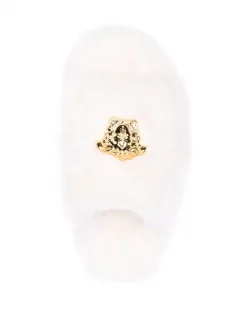 Versace Claquettes Medusa Head En Fourrure Artificielle Z1001 WHITE -Pas Cher Versace Boutique 17512525 36359070 600