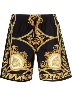 ( Nouvelle Collection ) Versace Short De Bain La Coupe Des Dieux Homme