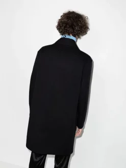 ( Nouvelle Collection ) Versace Manteau Réversible à Simple Boutonnage 1B000 BLACK -Pas Cher Versace Boutique 17513307 39536366 600