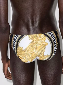 ( Nouvelle Collection ) Versace 5B090 BLACK GOLD Short De Bain à Imprimé Barroco Homme -Pas Cher Versace Boutique 17513308 38377745 600
