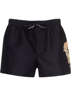 ( Nouvelle Collection ) Versace 5B000 BLACK GOLD Short De Bain à Motif Medusa Homme