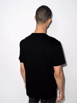 Versace T-shirt à Logo Embossé 1B000 BLACK -Pas Cher Versace Boutique 17513364 38573092 600