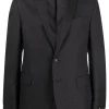 Versace Blazer La Greca à Simple Boutonnage 1B000 BLACK
