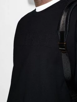 ( Nouvelle Collection ) Versace 1B000 BLACK Sweat à Logo Brodé Homme -Pas Cher Versace Boutique 17514245 37525914 600