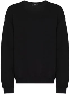 ( Nouvelle Collection ) Versace 1B000 BLACK Sweat à Logo Brodé Homme