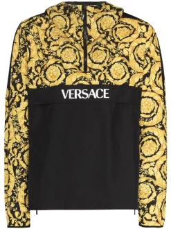 Versace Veste De Sport à Imprimé Barocco 5B010 BLACK PRINT
