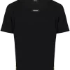 ( Nouvelle Collection ) Versace 5B010 BLACK PRINT T-shirt à Empiècements Barocco Homme