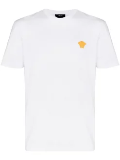 ( Positively Conscious ) Versace A1001 OPTICAL WHITE T-shirt à Patch Medusa Head Homme