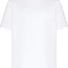 ( Access Edit ) Versace T-shirt à Logo Embossé 1W000 OPTICAL WHITE