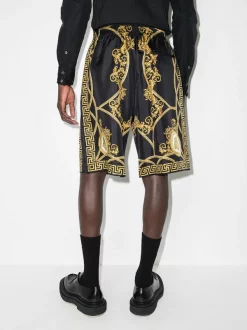 ( Nouvelle Collection ) Versace VERS AOVER PRNT BER SHRTS MLTI 5B090 BLACK GOLD -Pas Cher Versace Boutique 17515001 37621325 600