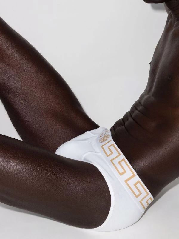 ( Access Edit ) Versace Lot De Trois Slips à Taille à Logo Homme 2 ( Access Edit ) Versace Lot De Trois Slips à Taille à Logo Homme – Image 2