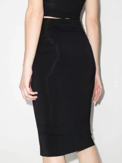 ( Nouvelle Collection ) Versace 1B000 BLACK Jupe Crayon Safety Pin à Fronces Femme 6 ( Nouvelle Collection ) Versace 1B000 BLACK Jupe Crayon Safety Pin à Fronces Femme -Pas Cher Versace Boutique 17534954 39255384 600