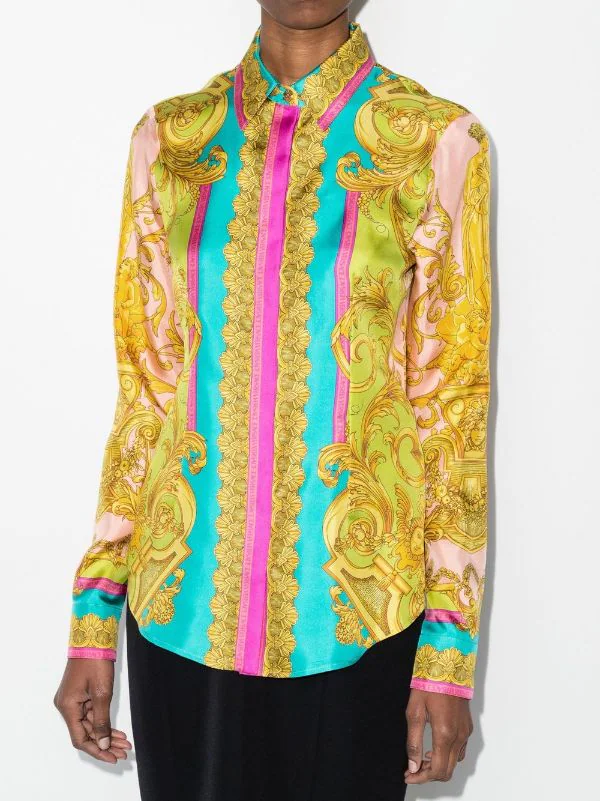 ( Access Edit ) Versace T-shirt à Imprimé Medusa Renaissance 5P370 2 ( Access Edit ) Versace T-shirt à Imprimé Medusa Renaissance 5P370 – Image 2