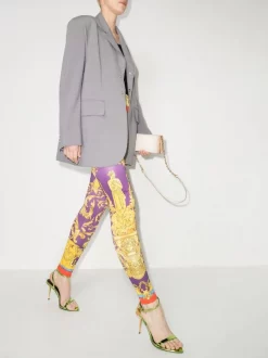 ( Nouvelle Collection ) Versace 5L290 Legging à Imprimé Medusa Renaissance Femme -Pas Cher Versace Boutique 17536239 39568442 600