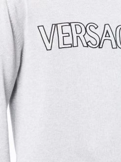 ( Nouvelle Collection ) Versace Pull à Logo Imprimé 1E090 -Pas Cher Versace Boutique 17546901 38357200 600