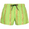 ( Nouvelle Collection ) Versace 5G110 Short De Bain à Imprimé Chaîne Homme