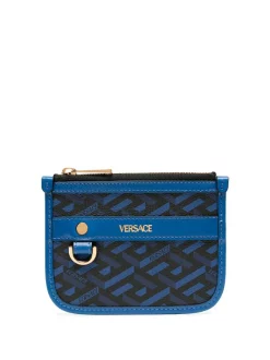 ( Nouvelle Collection ) Versace Sacoche En Cuir à Imprimé Greca 5U48V
