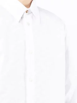 ( Nouvelle Collection ) Versace 1W000 Chemise Greca En Coton à Motif Jacquard Homme -Pas Cher Versace Boutique 17546975 37355220 600