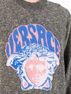 ( Nouvelle Collection ) Versace Pull à Logo En Jacquard Homme -Pas Cher Versace Boutique 17547233 37355223 600