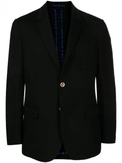 ( Nouvelle Collection ) Versace 1B000 Blazer à Simple Boutonnage Homme