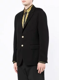 ( Nouvelle Collection ) Versace 1B000 Blazer à Simple Boutonnage Homme -Pas Cher Versace Boutique 17547254 38357235 600