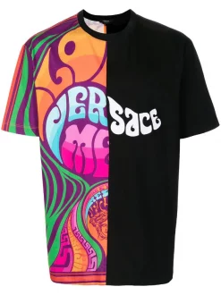 ( Nouvelle Collection ) Versace T-shirt Medusa Music Imprimé 5B020