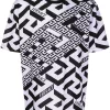 ( Nouvelle Collection ) Versace T-shirt à Imprimé La Greca 5L160